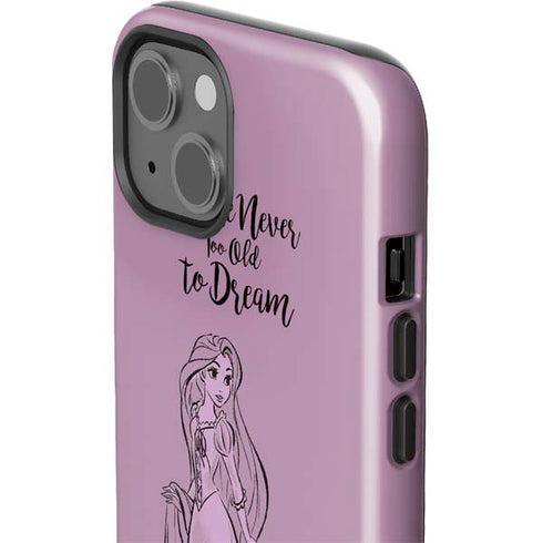 Disney Princess Rapunzel Never Too Old To Dream Art iPhone 15 Impact Case