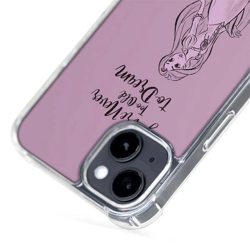 Disney Princess Rapunzel Never Too Old To Dream Art iPhone 15 Plus MagSafe Case