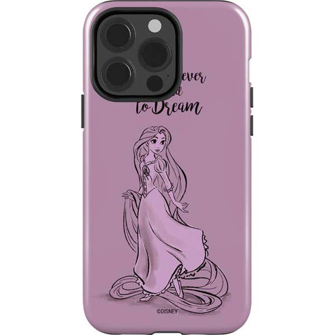 Disney Princess Rapunzel Never Too Old To Dream Art iPhone 14 Pro Impact Case