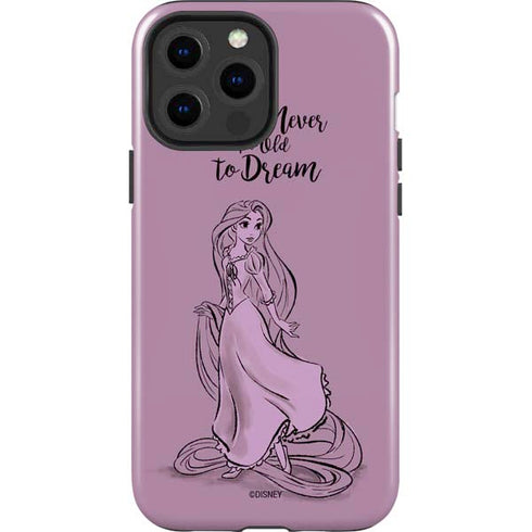 Disney Princess Rapunzel Never Too Old To Dream Art iPhone 15 Pro Max Impact Case