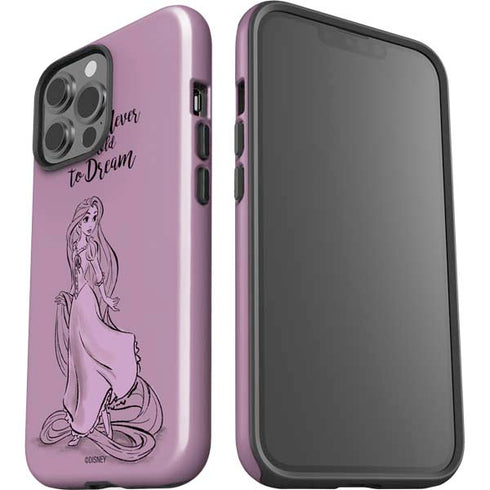 Disney Princess Rapunzel Never Too Old To Dream Art iPhone 15 Pro Max Impact Case