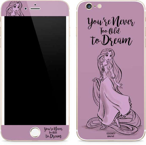 Disney Princess Rapunzel Never Too Old To Dream Art iPhone 6/6s Plus Skin