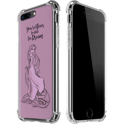Disney Princess Rapunzel Never Too Old To Dream Art iPhone 7/8 Plus Clear Case