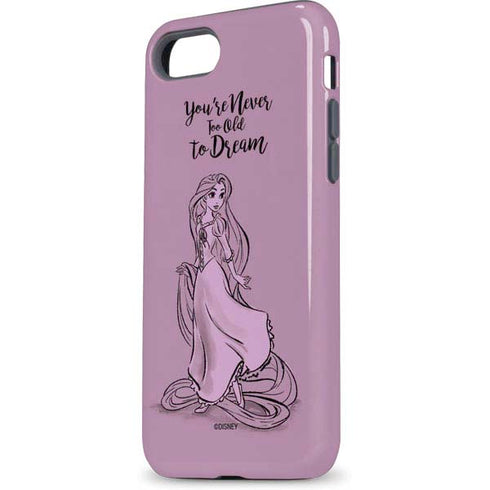 Disney Princess Rapunzel Never Too Old To Dream Art iPhone 7 Pro Case
