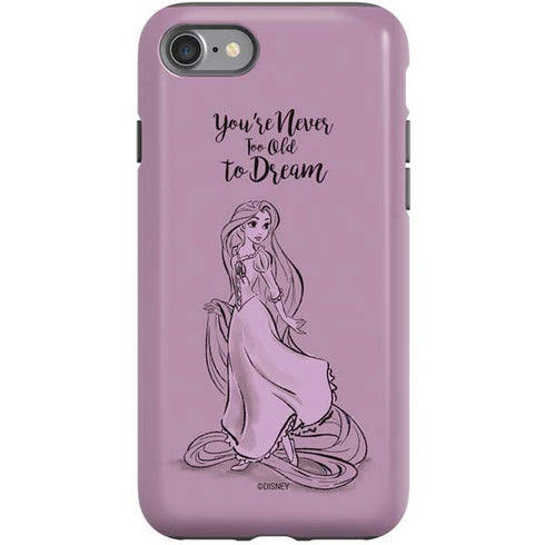 Disney Princess Rapunzel Never Too Old To Dream Art iPhone SE (2nd & 3rd Gen) Pro Case