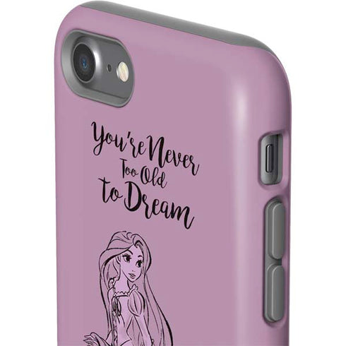 Disney Princess Rapunzel Never Too Old To Dream Art iPhone SE (2nd & 3rd Gen) Pro Case