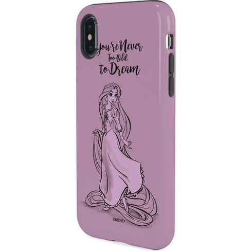 Disney Princess Rapunzel Never Too Old To Dream Art iPhone X Pro Case