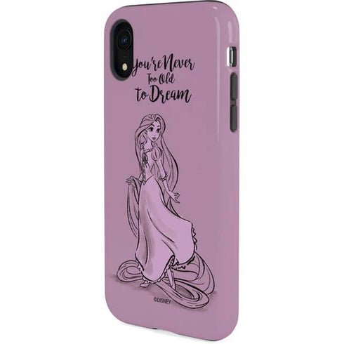 Disney Princess Rapunzel Never Too Old To Dream Art iPhone XR Pro Case