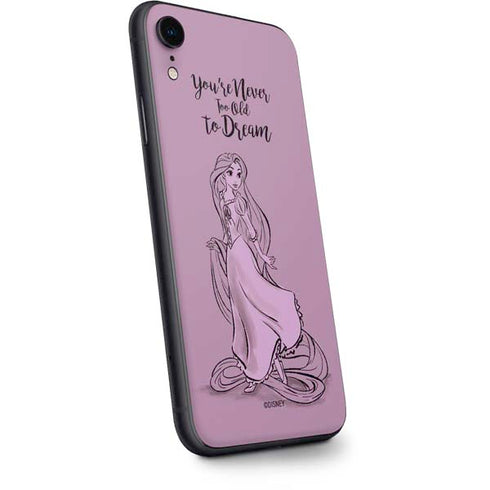 Disney Princess Rapunzel Never Too Old To Dream Art iPhone XR Skin