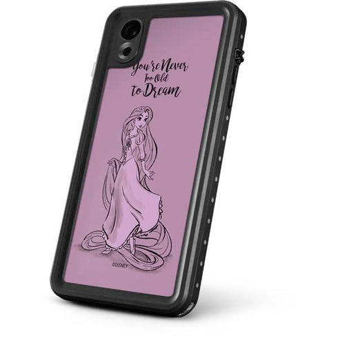 Disney Princess Rapunzel Never Too Old To Dream Art iPhone XR Waterproof Case