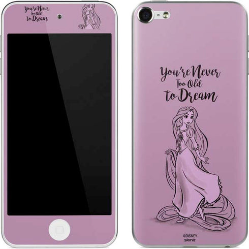 Disney Princess Rapunzel Never Too Old To Dream Art Apple iPod Skin