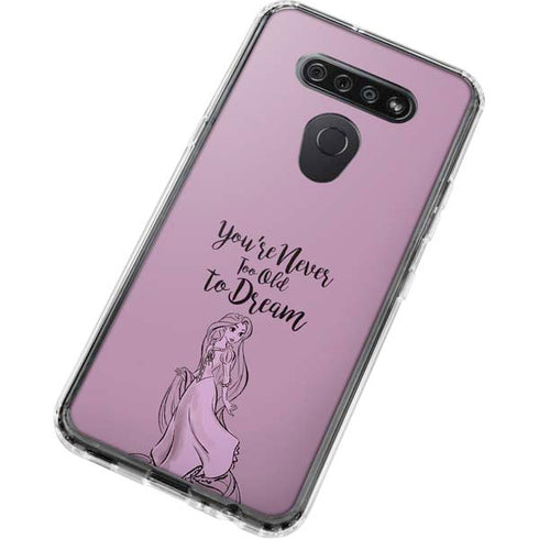 Disney Princess Rapunzel Never Too Old To Dream Art LG K51/Q51 Clear Case