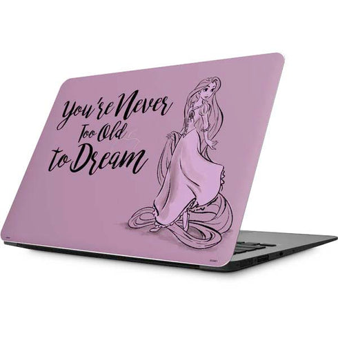 Disney Princess Rapunzel Never Too Old To Dream Art Apple MacBook Skin