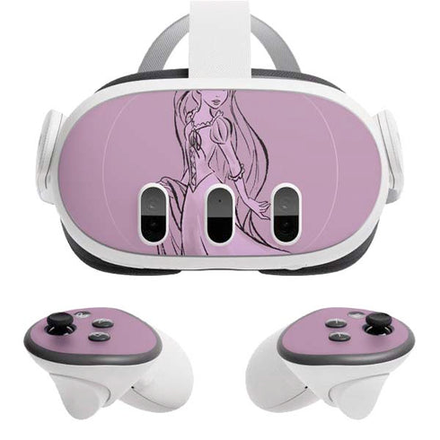 Disney Princess Rapunzel Never Too Old To Dream Art Meta Quest 3 Skin