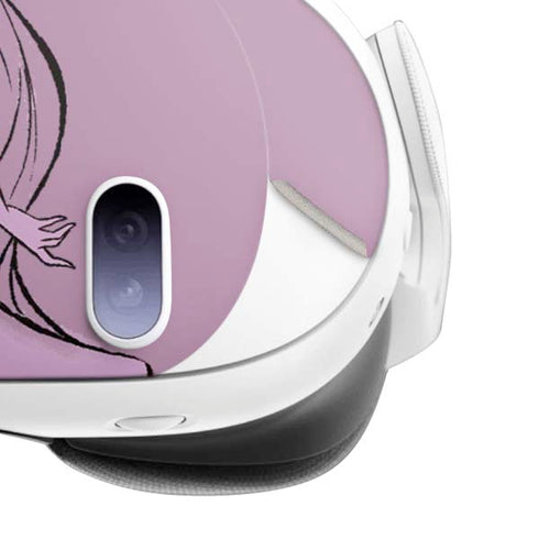 Disney Princess Rapunzel Never Too Old To Dream Art Meta Quest 3 Skin