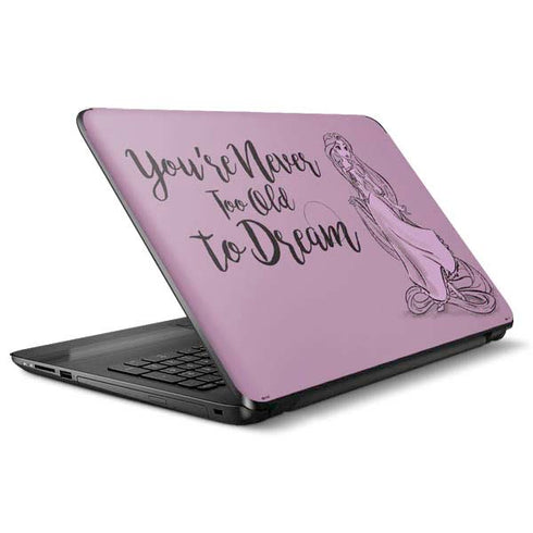 Disney Princess Rapunzel Never Too Old To Dream Art HP Notebook Skin