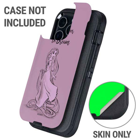 Disney Princess Rapunzel Never Too Old To Dream Art Otterbox Defender iPhone Skin