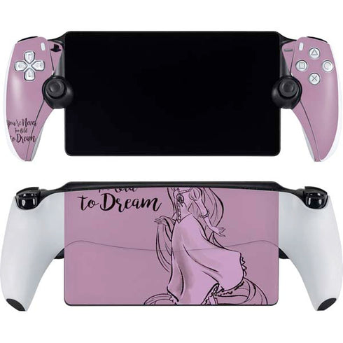 Disney Princess Rapunzel Never Too Old To Dream Art PlayStation Portal Remote Player Skin