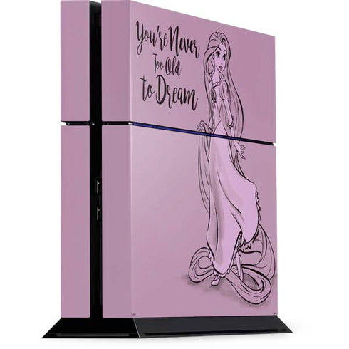 Disney Princess Rapunzel Never Too Old To Dream Art PS4 Console Skin