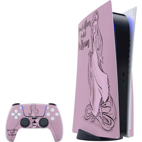 Disney Princess Rapunzel Never Too Old To Dream Art PS5 Bundle Skin