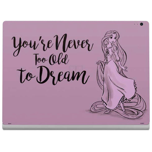 Disney Princess Rapunzel Never Too Old To Dream Art Surface Book 2 13.5in Skin