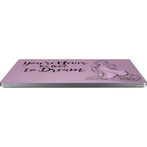 Disney Princess Rapunzel Never Too Old To Dream Art Universal Laptop 18in (14.6 x 10.6in) Skin