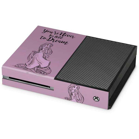 Disney Princess Rapunzel Never Too Old To Dream Art Xbox One Console Skin