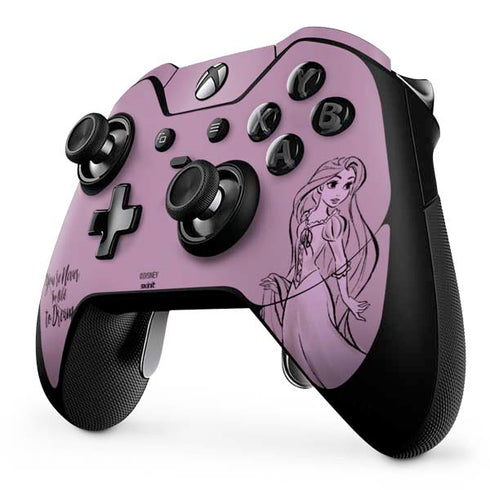Disney Princess Rapunzel Never Too Old To Dream Art Xbox One Elite Controller Skin