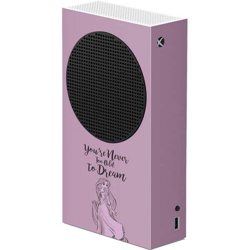Disney Princess Rapunzel Never Too Old To Dream Art Xbox Series S Console Skin