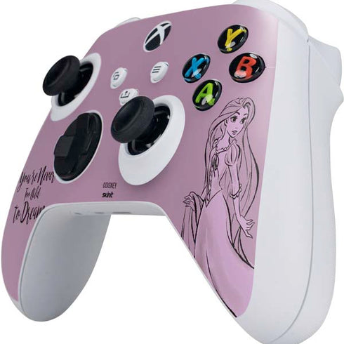 Disney Princess Rapunzel Never Too Old To Dream Art Xbox Series S Controller Skin