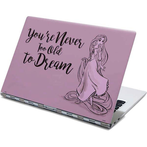 Disney Princess Rapunzel Never Too Old To Dream Art Yoga 910 2-in-1 14in Touch-Screen Skin