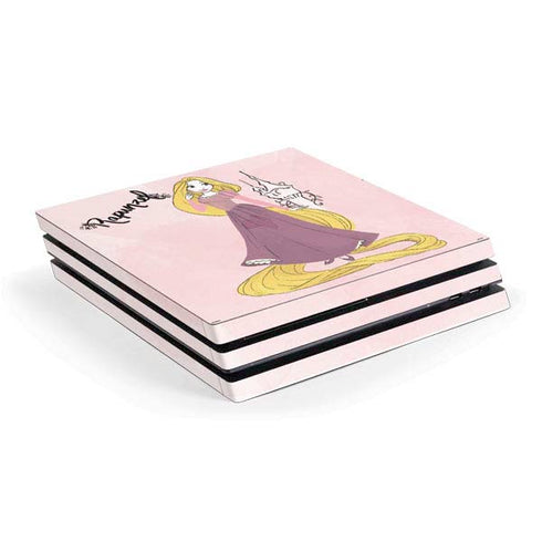 Disney Princess Rapunzel Art PS4 Pro Console Skin
