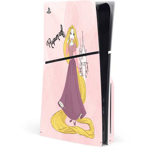 Disney Princess Rapunzel Art PS5 Slim Disk Console Skin