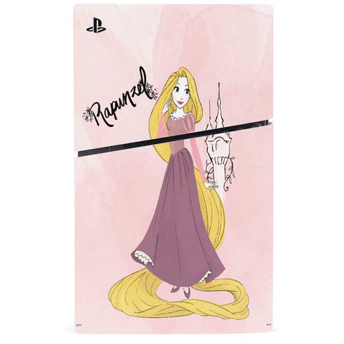 Disney Princess Rapunzel Art PS5 Slim Disk Console Skin
