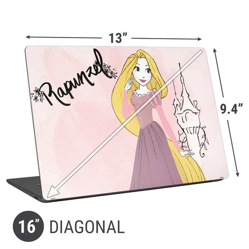 Disney Princess Rapunzel Art Universal Laptop 16in (13 x 9.4in) Skin
