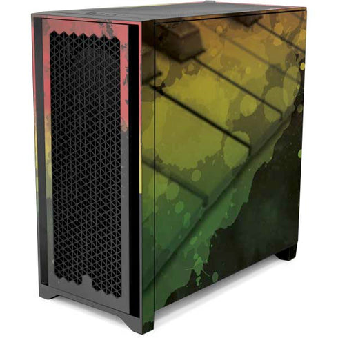 Rasta Color Keys Corsair 4000D Tempered Glass Mid-Tower ATX Case Skin