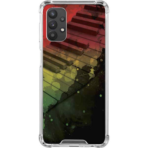Rasta Color Keys Galaxy A32 5G Clear Case