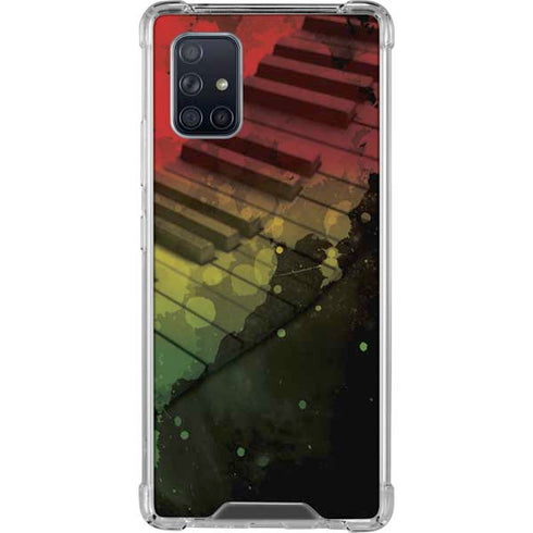 Rasta Color Keys Galaxy A71 5G Clear Case