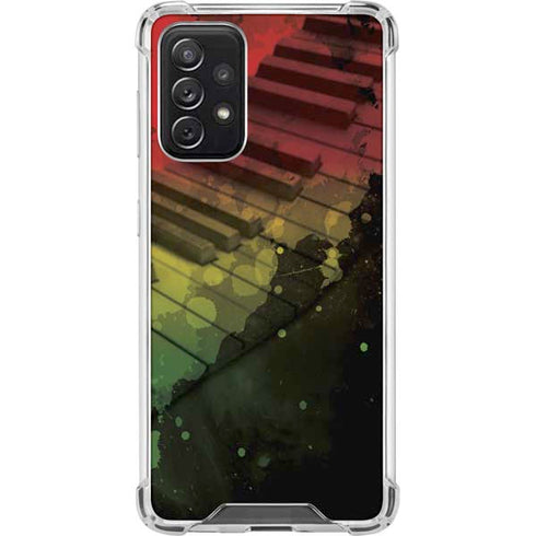 Rasta Color Keys Galaxy A72 5G Clear Case