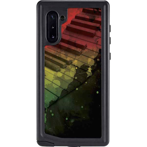 Rasta Color Keys Galaxy Note 10 Waterproof Case