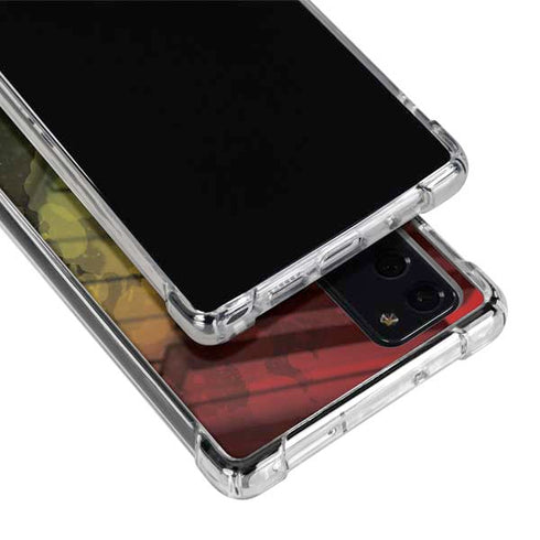 Rasta Color Keys Galaxy Note20 5G Clear Case