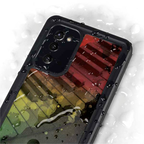 Rasta Color Keys Galaxy Note20 5G Waterproof Case