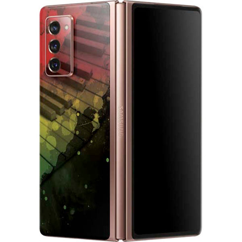 Rasta Color Keys Galaxy Z Fold2 5G Skin