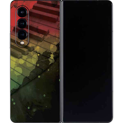 Rasta Color Keys Galaxy Z Fold4 5G Skin