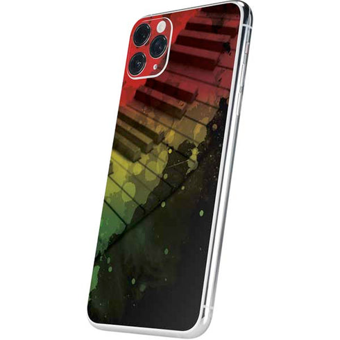Rasta Color Keys iPhone 11 Pro Max Skin