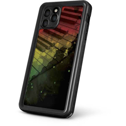 Rasta Color Keys iPhone 11 Pro Max Waterproof Case