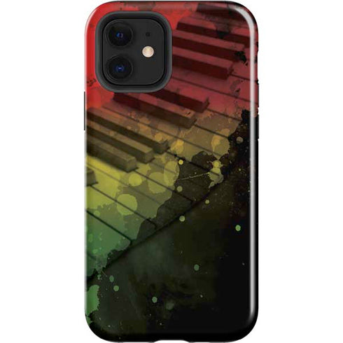 Rasta Color Keys iPhone 12 Impact Case