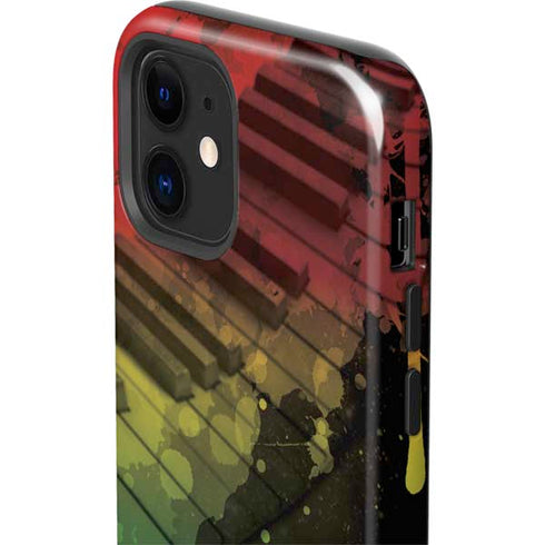 Rasta Color Keys iPhone 12 Impact Case