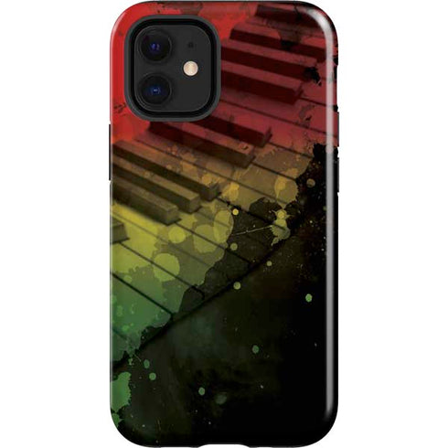 Rasta Color Keys iPhone 12 Mini Impact Case