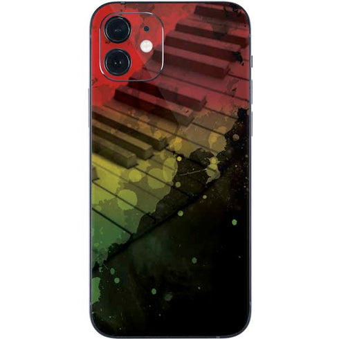 Rasta Color Keys iPhone 12 Mini Skin